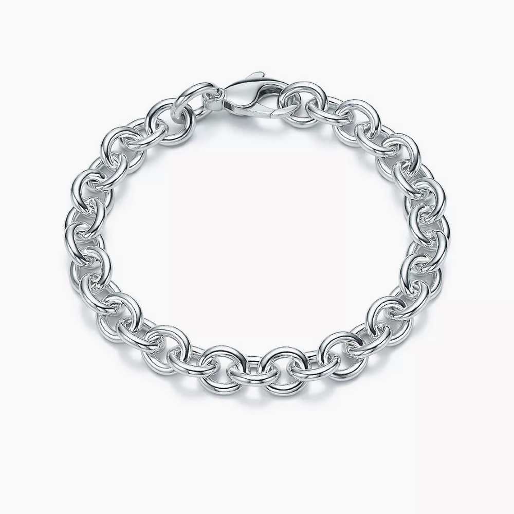 Tiffany & Co. Silver Round Link Bracelet 7”